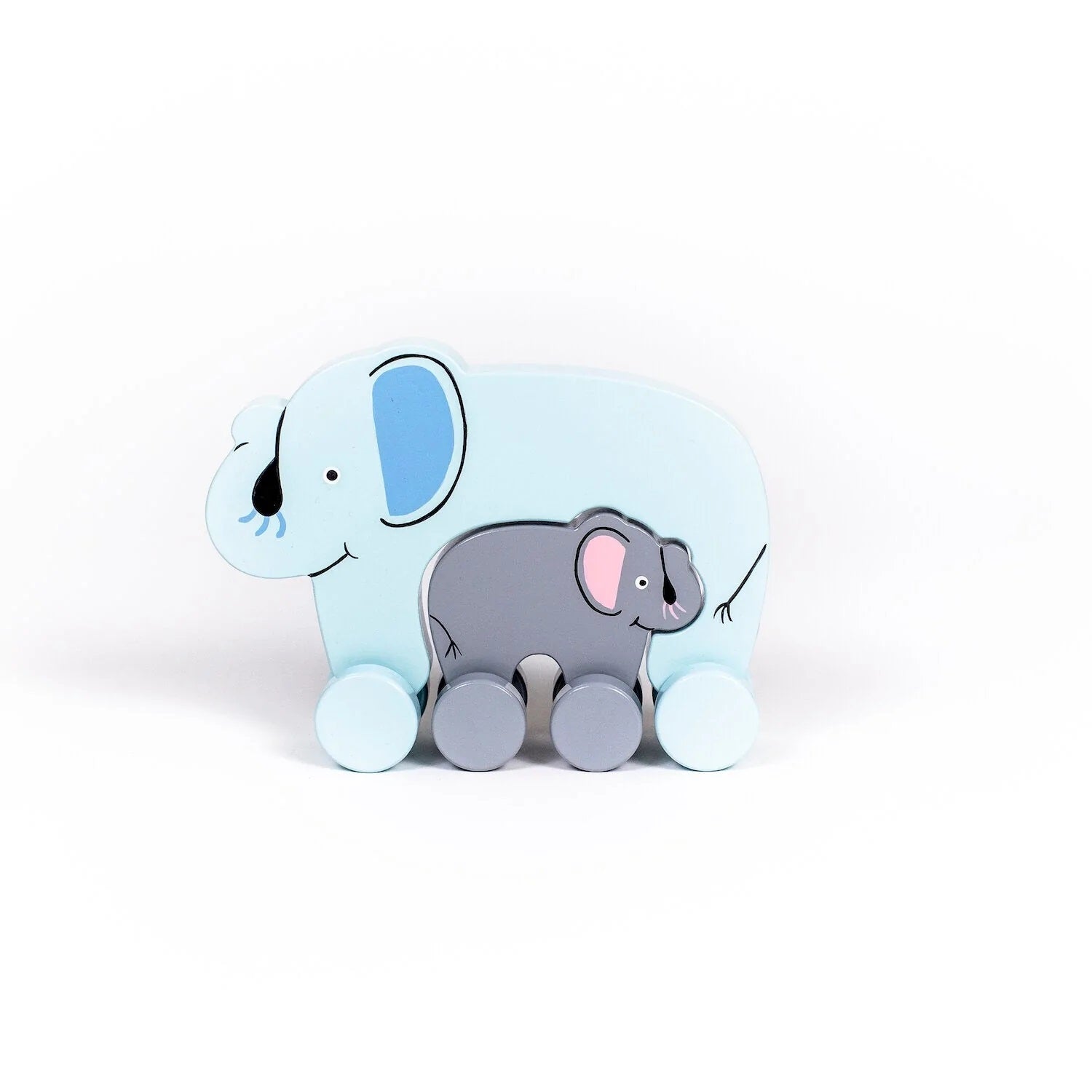 Elephant Big Little Push Toy