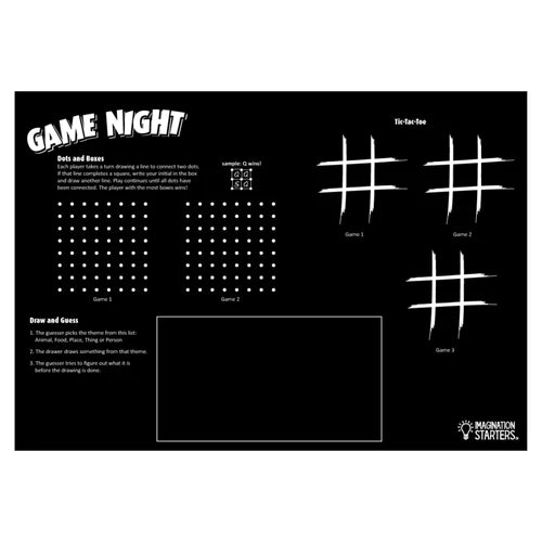 Chalkboard Placemat - Game Night