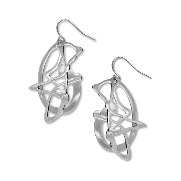 Pollock's Ghosts Earrings (silver)