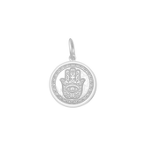 Hamsa Small Pendant (alpine white)