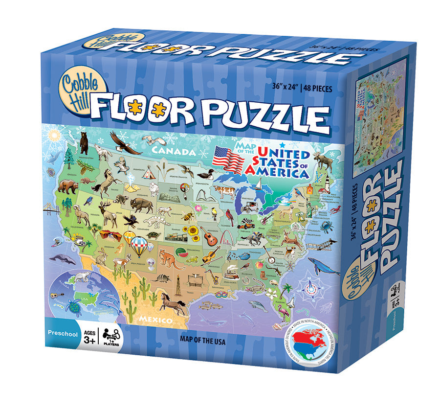 Map of the USA Floor Puzzle