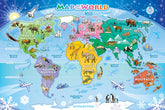 Map of the World Floor Puzzle
