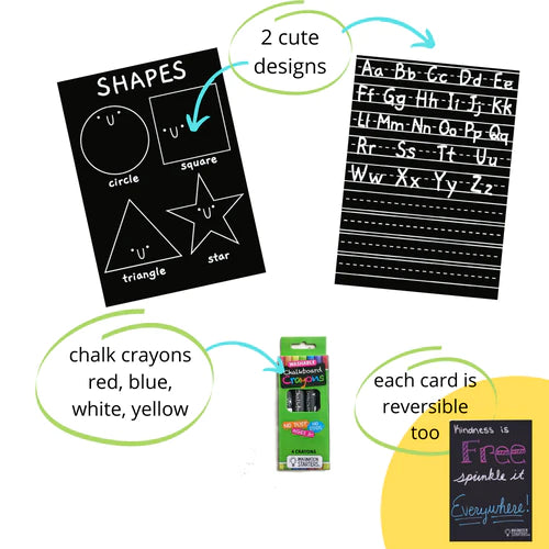 Chalkboard MiniMat - Letters & Shapes