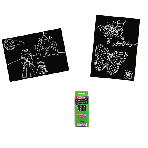 Chalkboard MiniMat - Princess & Butterfly