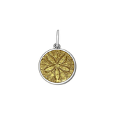 LOLA Sand Dollar Small Pendant (gold center)