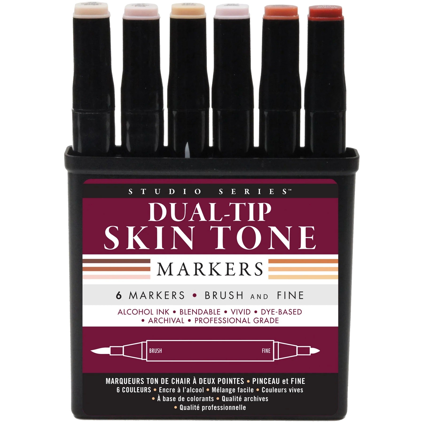 Skin-Tone Dual Tip Artist Markers