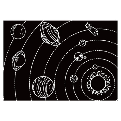 Chalkboard Placemat - Solar System