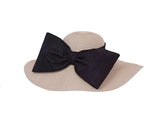 Silk Bow Spectator Hat - Natural