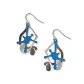 Splatter Earrings (blue)